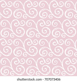 Seamless hand drawn, vintage pattern. Vector illustration