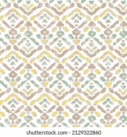 Seamless hand drawn vintage spring geometric pattern,Wicker seamless pattern with geometric ornament. Vivid colors abstract background with overlapping stripes. Fish scale motif. , textile