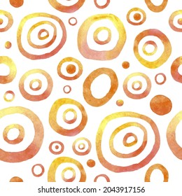 Seamless hand drawn watercolor pattern