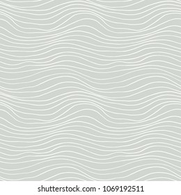 Seamless hand drawn wavy pattern