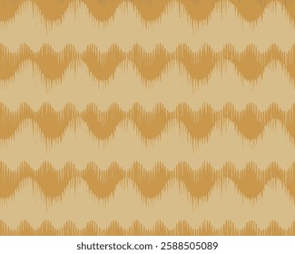 Seamless hand drawn wood carving abstract wave pattern, Japanese and ethnic folk brush line, engraving, weaving, block print textured surface background, simple graphic for textile, fabric, stationary