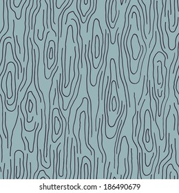 Seamless hand drawn wood texture. Vector illustration