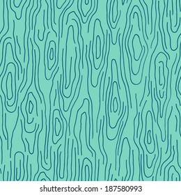 Seamless hand drawn wood texture. Vector illustration