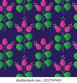 Seamless, Hand sketched vector vintage leaves, flowers, Wild and free. Perfect for textile printing, invitations, greeting cards, blogs, wrappers and posters.	
