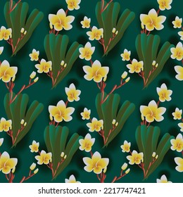 Seamless, Hand sketched vector vintage leaves, flowers, Wild and free. Perfect for textile printing, invitations, greeting cards, blogs, wrappers and posters.	
