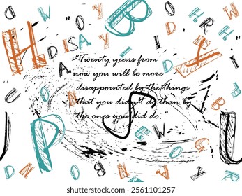 Seamless hand writing, Abstract seamless pattern Brush Stroke , graffiti letters seamless pattern, ink print distress background, urban letters hand drawing textile texture. eps8