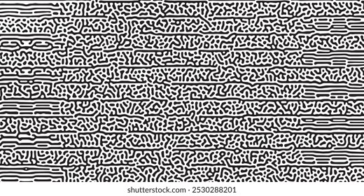 Desenhado à Mão Design Abstrato Sem Costura Apresentando Linhas Pretas Rabiscadas em um Fundo Branco para Arte Moderna e Design Gráfico