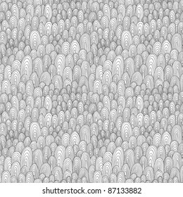 Seamless hand-drawn abstract pattern. Endless texture