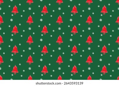 Seamless Hand-Drawn Christmas Vector Pattern. Cute and Colorful Festive Design for Fabric, Wrapping Paper, Bags, and Packaging.