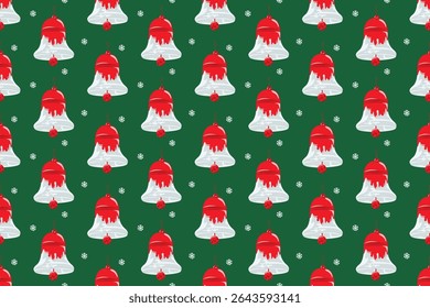 Seamless Hand-Drawn Christmas Vector Pattern. Cute and Colorful Festive Design for Fabric, Wrapping Paper, Bags, and Packaging.