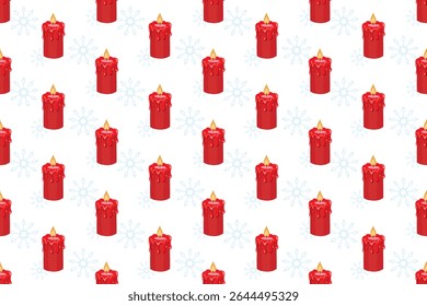 Seamless Hand-Drawn Christmas Vector Pattern. Cute and Colorful Festive Design for Fabric, Wrapping Paper, Bags, and Packaging.