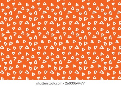 Seamless hand-drawn doodle pattern with irregular triangle shapes. Playful and modern design, perfect for textiles, wallpapers, packaging, wrapping paper, backgrounds, and stationery.
