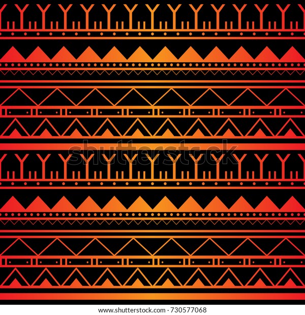 Seamless Handdrawn Ethnic Pattern South America Stock Vector (Royalty ...