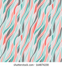 Seamless hand-drawn pattern with abstract waves.  Can be used for wallpaper, pattern fills, web page background,surface textures
