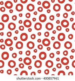 Seamless hand-drawn pattern with bubbles. Vector illustration
