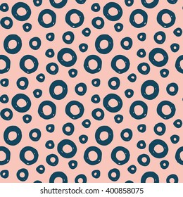 Seamless hand-drawn pattern with bubbles. Vector illustration