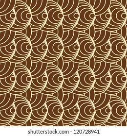 Seamless hand-drawn pattern, waves background.Can be used for wallpaper, pattern fills, web page background,surface textures.