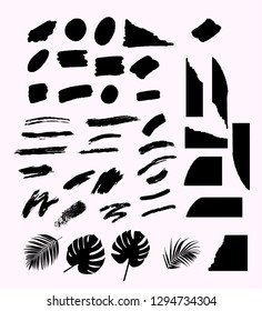 Seamless hand-drawn patterns illustration. Brush strokes vector icon. - Vector