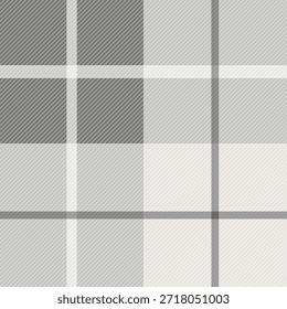 Vector a cuadros dibujado a mano sin costuras, a cuadros, patrón AOP de guinga para textil y diseño de Fondo de pantalla monocromático gris