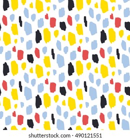 Seamless hand-drawn spotted pattern. Abstract background for fabric, cards, invitations, wrapping paper, stationery and web backgrounds