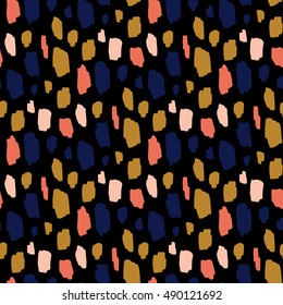 Seamless hand-drawn spotted pattern. Abstract background for fabric, cards, invitations, wrapping paper, stationery and web backgrounds