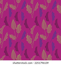 Seamless, Hand-drawn traditional ancient tribal folk art, India. Pictorial language depicting the rural life of the inhabitants of India. seamless pattern for textiles, wrapping paper, or backgrounds