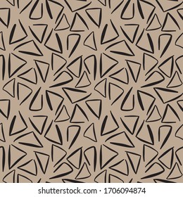 Seamless hand-painted vector pattern. Chaotic triangles of fabric. Suitable for Wallpaper, textiles and other materials.