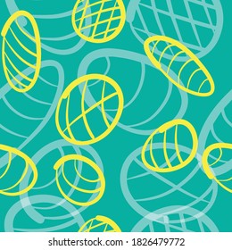 Seamless hand-painted vector pattern. Funny circles with grid lines inside on a transparent background. Suitable for Wallpaper, textiles and other materials. - Powered by Shutterstock - Get 15% off with code: PIKWIZARD15
