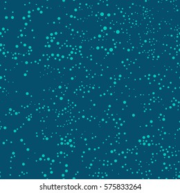 Seamless haphazard polka dot background in retro style. Vector illustration.