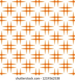 Seamless Hashtag Vector Pattern Orange with white Background