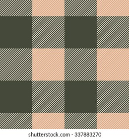 Seamless hatched checkered pattern. Shirt textile collection. Gray, beige. Backgrounds & textures shop.