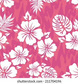 Seamless Hawaiian Background Pattern