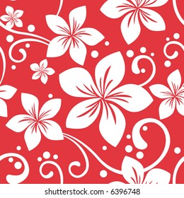 Seamless Hawaiian Christmas Pattern