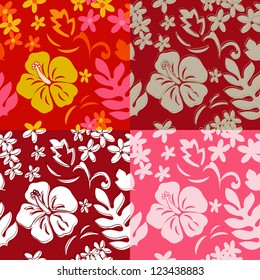 Seamless Hawaiian Hula Pattern
