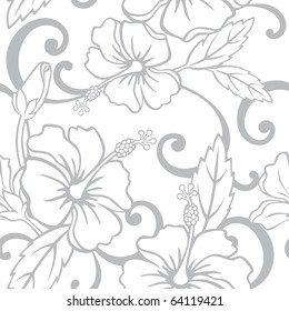 Seamless Hawaiian Wedding Pattern