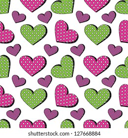 Seamless heart background
