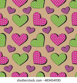Seamless heart background