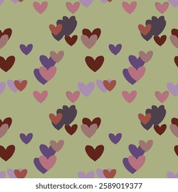 Seamless heart background, abstract background, heart pattern vector, vector background, ornamental pattern, heart shape, Valentine's day pattern, vector abstract, background design