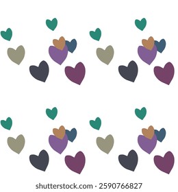 Seamless heart background, abstract background, vector design, art vector, cute heart pattern, love heart vector, seamless pattern, vector backgrounds, seamless wallpaper, Valentine's day pattern