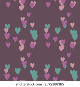 Seamless heart background, art vector, vector shapes, seamless patterns, vector design, Valentine's day pattern, seamless wallpaper, heart vector, cute heart pattern, seamless texture