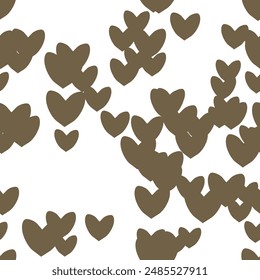 Seamless heart background, cute heart pattern, ornaments vector, seamless pattern vector, pattern design, background texture, background design, heart symbol, background pattern