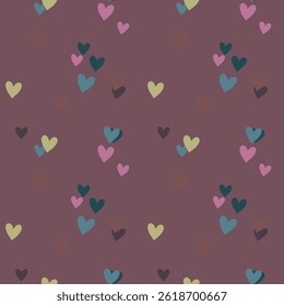 Seamless heart background, cute heart pattern, pattern vector, heart shape, heart vector, seamless wallpaper, love symbol, seamless patterns, ornaments vector, seamless texture