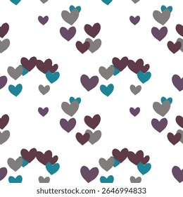 Seamless heart background, background design, seamless wallpaper, seamless pattern vector, abstract background, vector background, ornamental pattern, seamless texture, pattern design