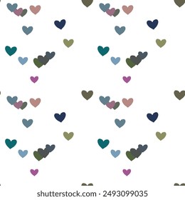 Seamless heart background, love symbol, vector illustration, heart vector, pattern vector, seamless vector, heart pattern background, background texture, seamless pattern, ornamental pattern