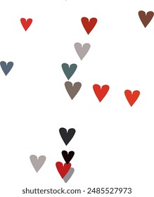 Seamless heart background, love heart vector, pattern vector, vector shapes, ornament pattern, seamless pattern, Valentine's day, heart shape vector, seamless wallpaper, pattern design
