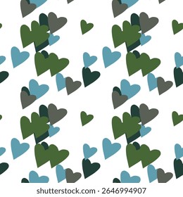 Seamless heart background, ornament vector, seamless patterns, pattern vector, vector design, ornamental pattern, vector background, seamless wallpaper, Valentine's day, background texture