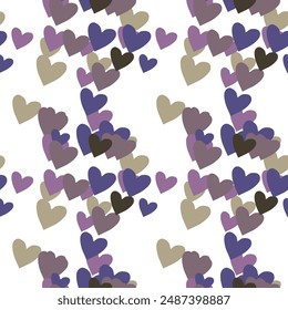 Seamless heart background, ornamental pattern, ornament vector, vector pattern, heart vector, seamless vector, background texture, pattern background, Valentine's day, simple heart pattern