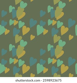 Seamless heart background, ornamental pattern, seamless pattern vector, simple heart pattern, heart symbol, love heart vector, background vector, abstract background, ornament vector