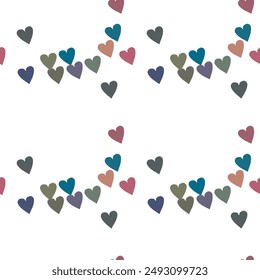 Seamless heart background, ornaments vector, background texture, I love you symbol, seamless pattern vector, heart shape vector, ornamental pattern, heart symbol, background pattern