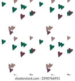 Seamless heart background, ornaments vector, seamless pattern vector, heart pattern, Valentine's day pattern, seamless wallpaper, love heart vector, vector design, background texture